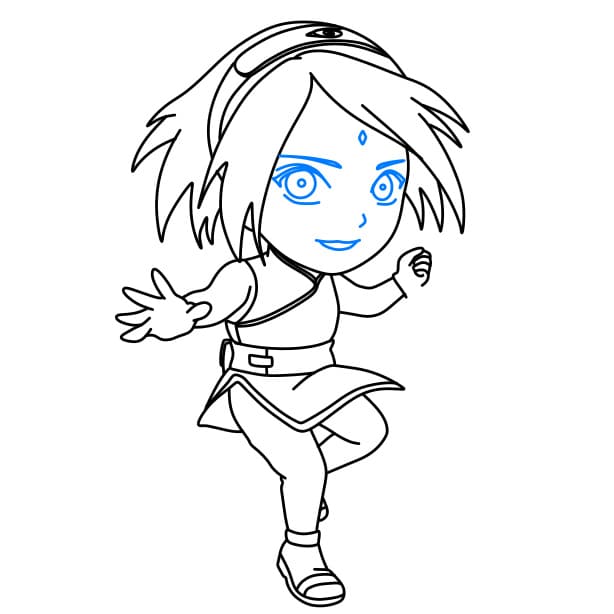 Hướng dẫn vẽ Sakura - Bước 8