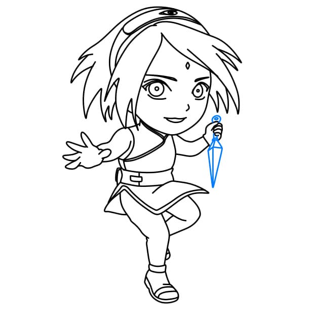 Hướng dẫn vẽ Sakura - Bước 9