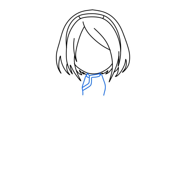 Hướng dẫn vẽ Sakura dễ thương - Bước 4