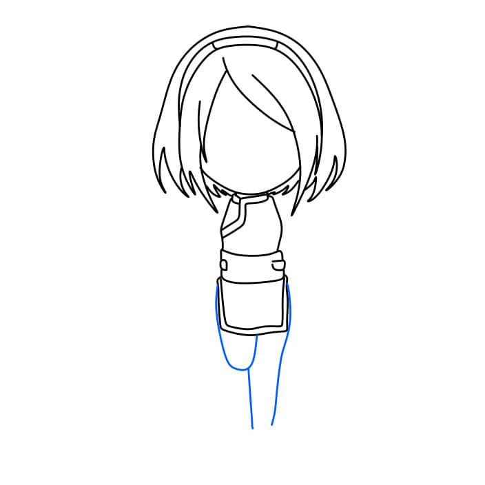 Hướng dẫn vẽ Sakura dễ thương - Bước 5