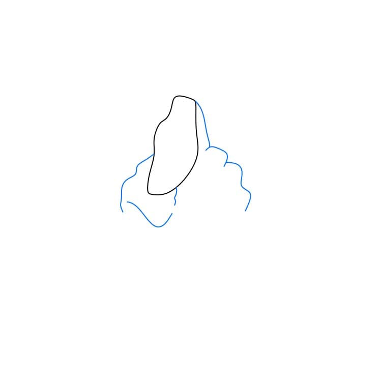 Hướng dẫn cách vẽ Thuyền trưởng Hook chi tiết từng bước - Bước 2