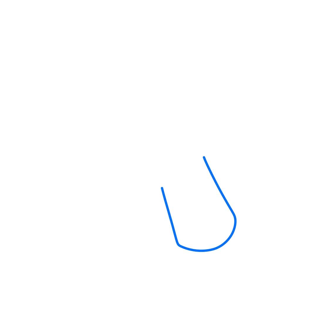 Hướng dẫn cách vẽ bàn tay đang đỡ viên ngọc - Bước 1