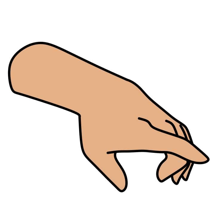 Hướng dẫn cách vẽ bàn tay chi tiết từng bước