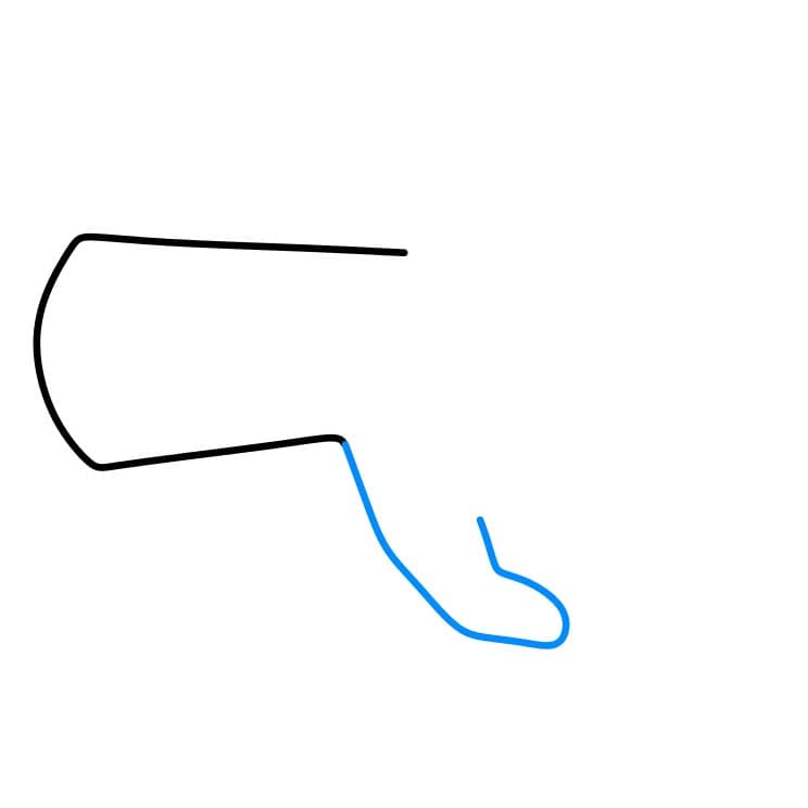 Hướng dẫn vẽ bàn tay đơn giản và đẹp cho bé - Bước 2