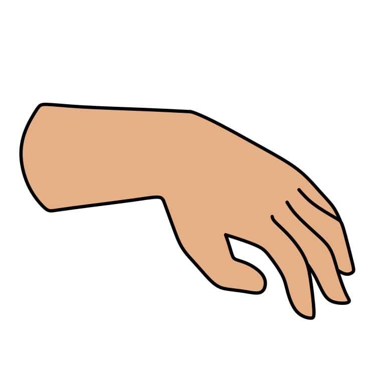 Hướng dẫn vẽ bàn tay đơn giản và đẹp cho bé