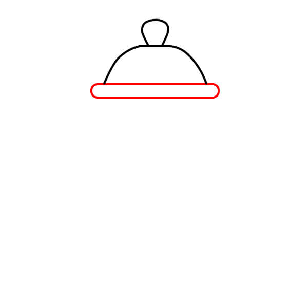 Vẽ ấm trà theo các bước đơn giản - Vẽ phần đế ấm