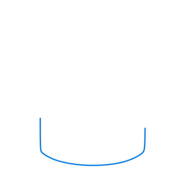 Hướng dẫn vẽ chiếc bánh sinh nhật đơn giản và ngon miệng cho bé - Bước 1