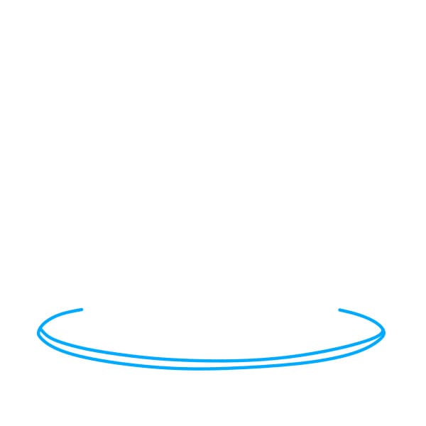 Hướng dẫn vẽ chiếc bánh sinh nhật socola - Bước 1