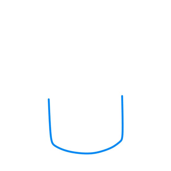 Hướng dẫn vẽ chiếc bánh sinh nhật dễ thương - Bước 1