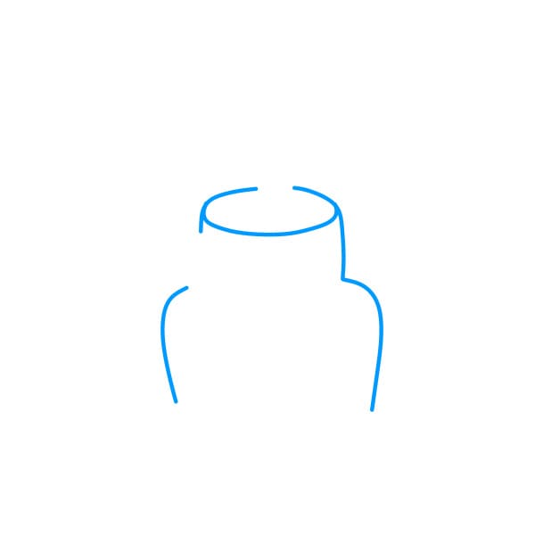 Hướng dẫn vẽ chiếc bánh sinh nhật đơn giản - Bước 1