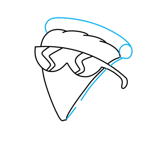 Hướng dẫn vẽ cái bánh pizza đơn giản và đẹp cho bé - Bước 3