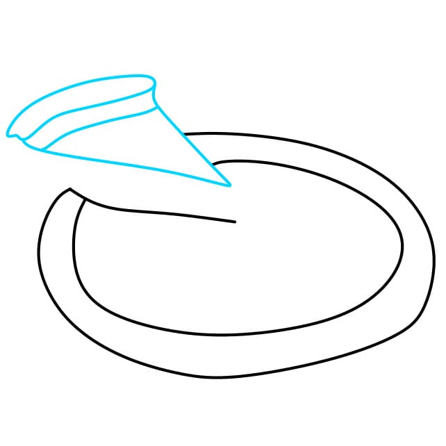 Hướng dẫn vẽ bánh Pizaa đơn giản - Bước 3