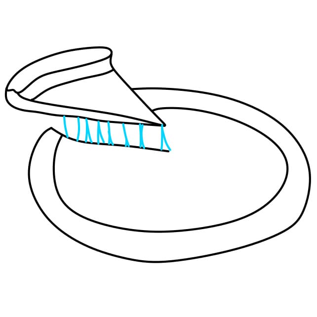 Hướng dẫn vẽ bánh Pizaa đơn giản - Bước 4