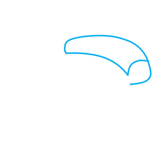 Hướng dẫn vẽ miếng pizza đơn giản - Bước 1