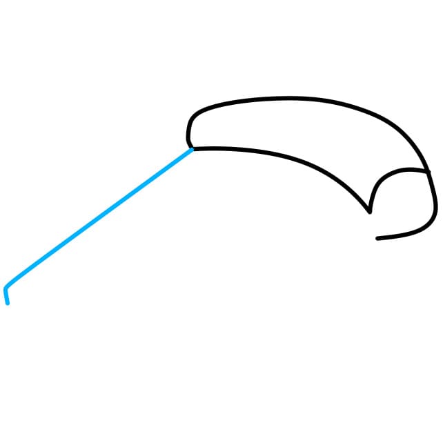 Hướng dẫn vẽ miếng pizza đơn giản - Bước 2