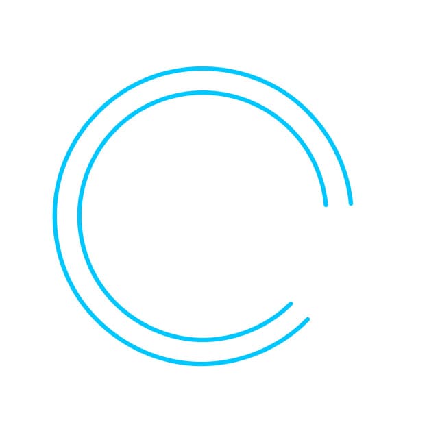 Hướng dẫn vẽ đĩa Pizza - Bước 1