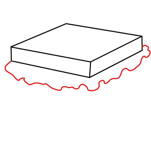 Hướng dẫn vẽ bánh sandwich đơn giản dành cho trẻ em - Bước 2