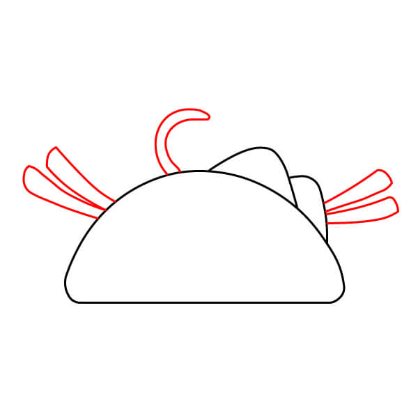 Bài học vẽ tranh hoạt hình về món taco dành cho các họa sĩ nhí - Bước 3