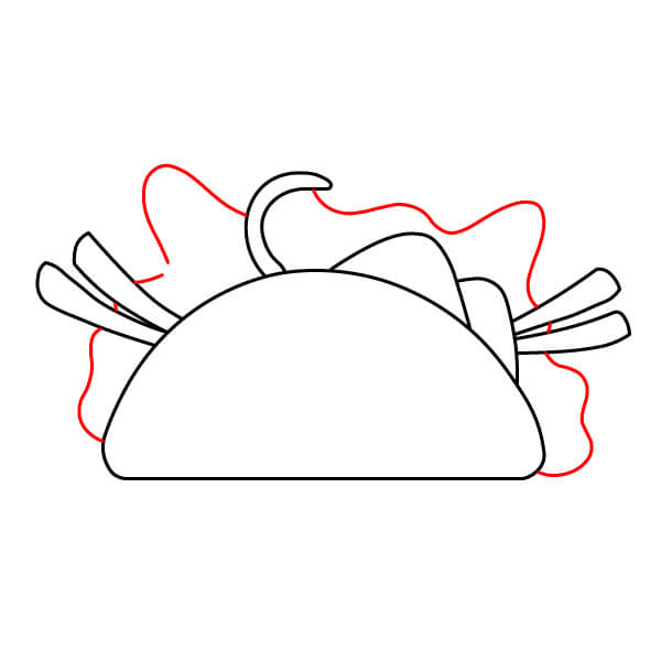 Bài học vẽ tranh hoạt hình về món taco dành cho các họa sĩ nhí - Bước 4