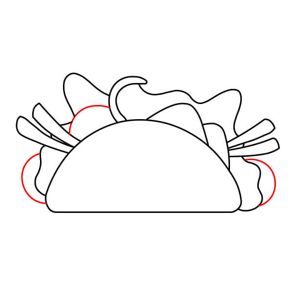 Bài học vẽ tranh hoạt hình về món taco dành cho các họa sĩ nhí - Bước 5