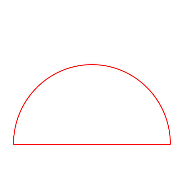 Hướng dẫn vẽ một chiếc bánh taco dễ thương dành cho người mới bắt đầu - Bước 1