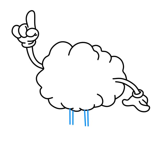 Hướng dẫn vẽ một Bộ Não đơn giản và đẹp cho bé - Bước 3