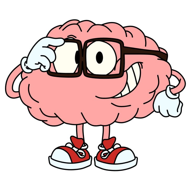 Hướng dẫn vẽ một Bộ Não thân thiện và vui vẻ cho bé - Bước 6