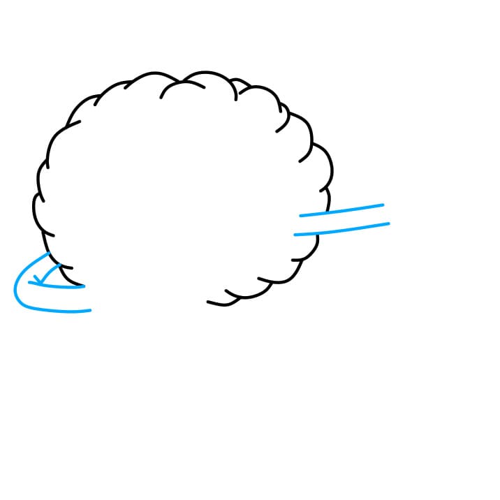 Hướng dẫn vẽ một Bộ Não đang tạo dáng siêu ngầu - Bước 2