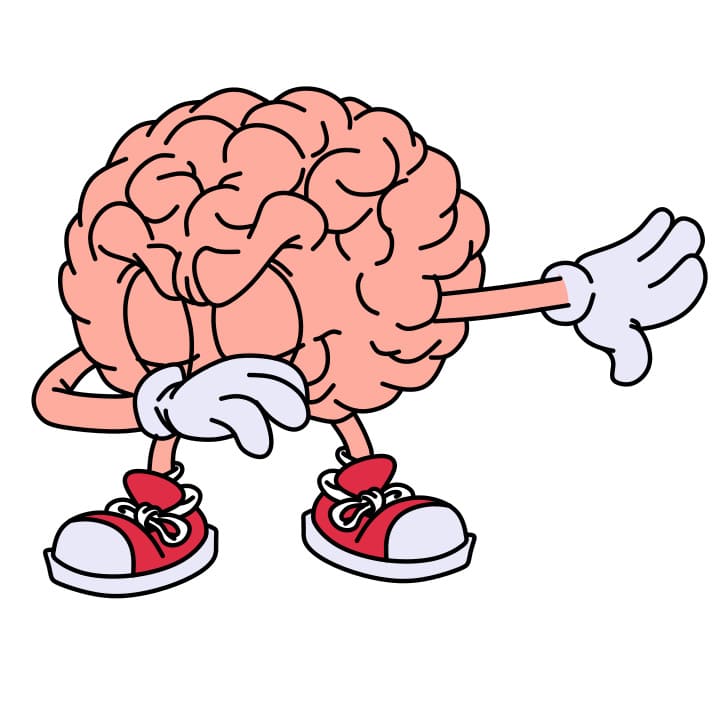 Hướng dẫn vẽ một Bộ Não đang tạo dáng siêu ngầu