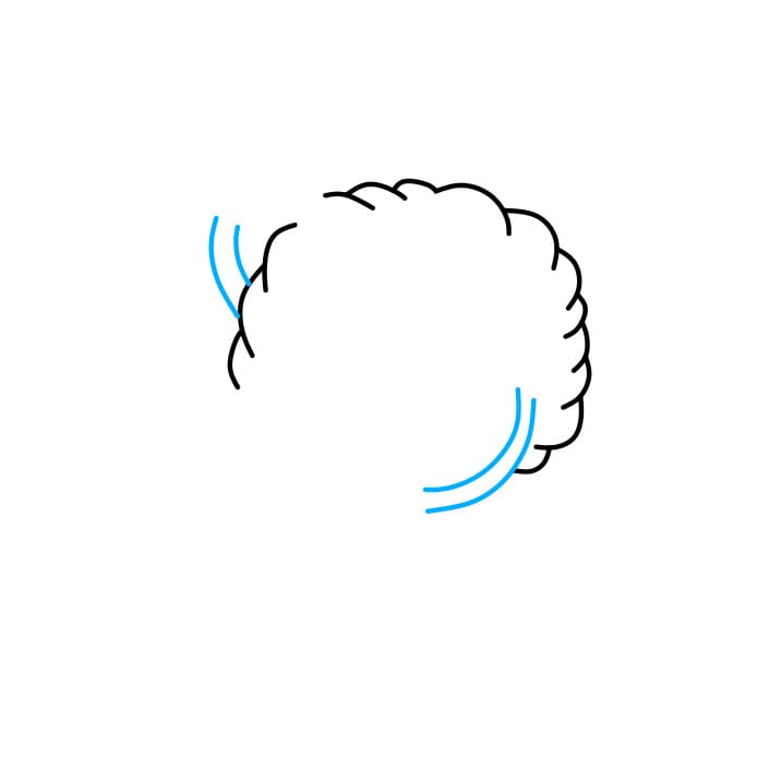 Hướng dẫn vẽ một Bộ Não đang suy nghĩ - Bước 2