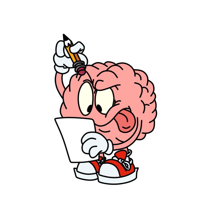 Hướng dẫn vẽ một Bộ Não đang suy nghĩ
