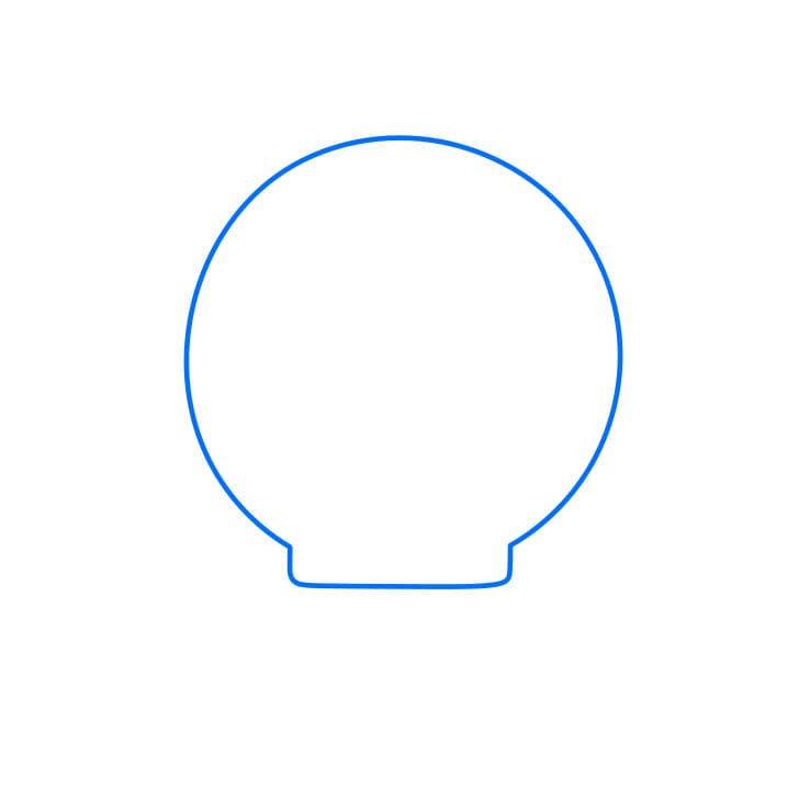 Hướng dẫn cách vẽ bóng đèn đẹp và đơn giản cho bé - Bước 1