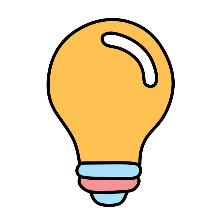 Hướng dẫn cách vẽ bóng đèn nhiều màu sắc