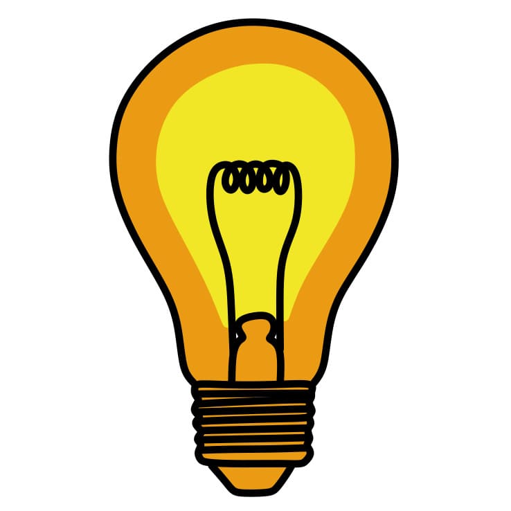 Hướng dẫn cách vẽ bóng đèn đơn giản