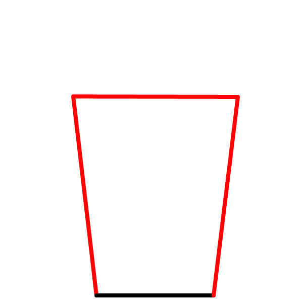 Hướng dẫn vẽ bắp rang bơ đơn giản dành cho trẻ em - Bước 1