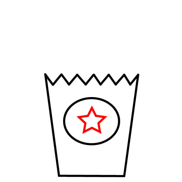 Bỏng ngô nổ tung! Một bài học vẽ thú vị - Bước 3