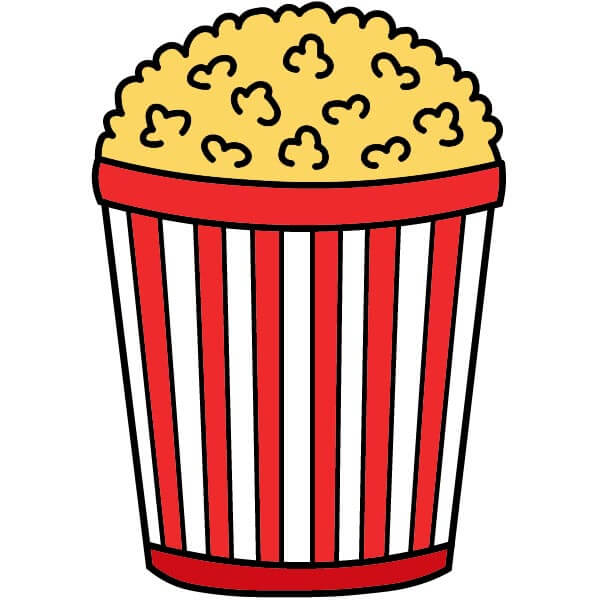 Cách vẽ Bỏng ngô