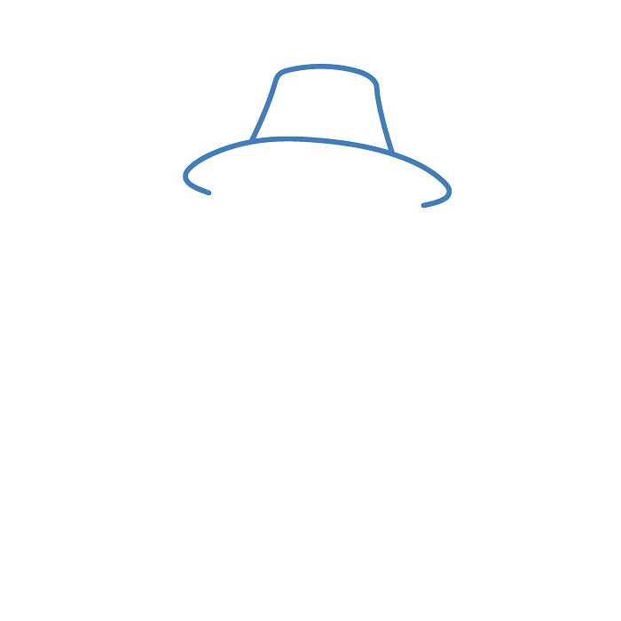 Hướng dẫn vẽ Bù Nhìn đáng yêu. - Bước 1