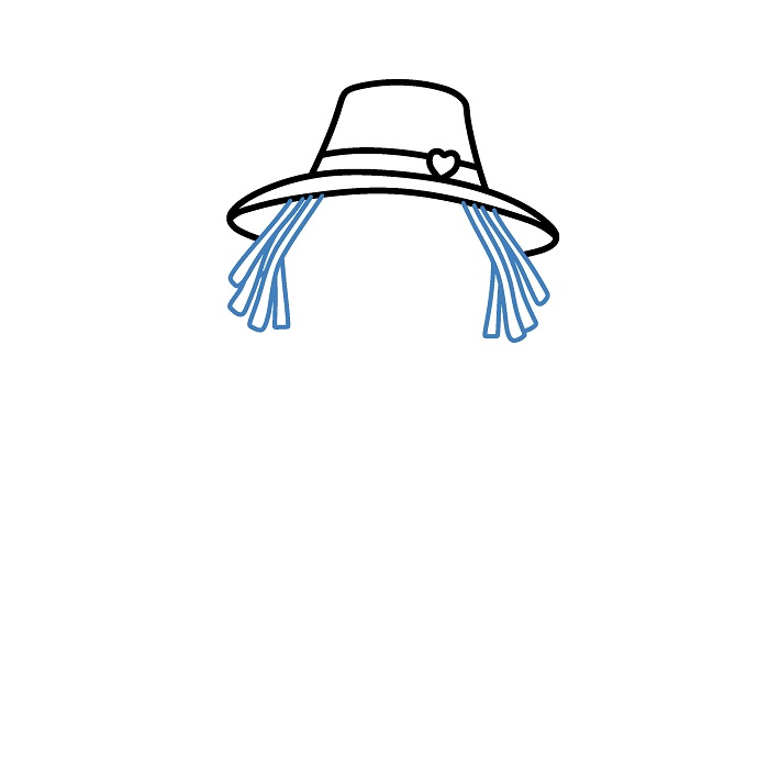 Hướng dẫn vẽ Bù Nhìn đáng yêu. - Bước 3