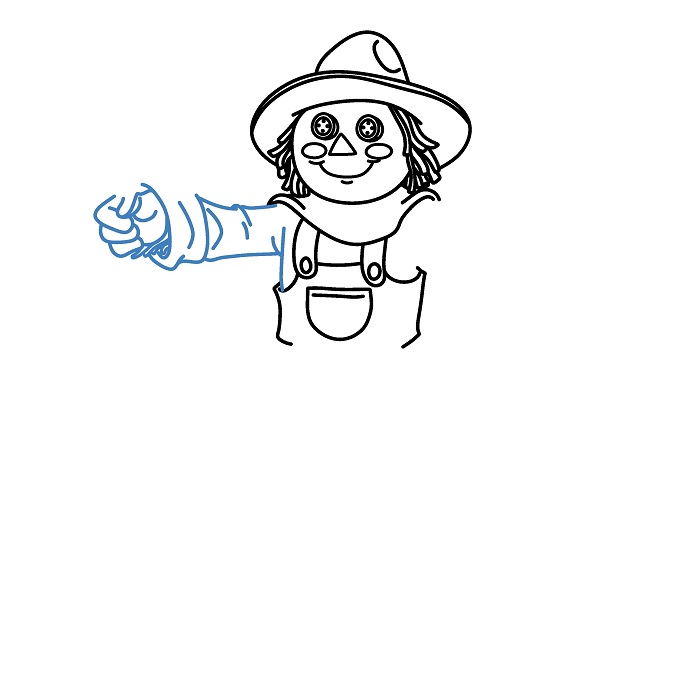 Hướng dẫn vẽ Bù Nhìn chi tiết và đẹp mắt. - Bước 6