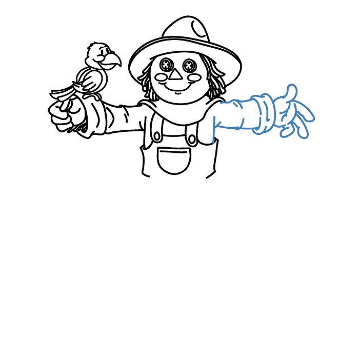 Hướng dẫn vẽ Bù Nhìn chi tiết và đẹp mắt. - Bước 8