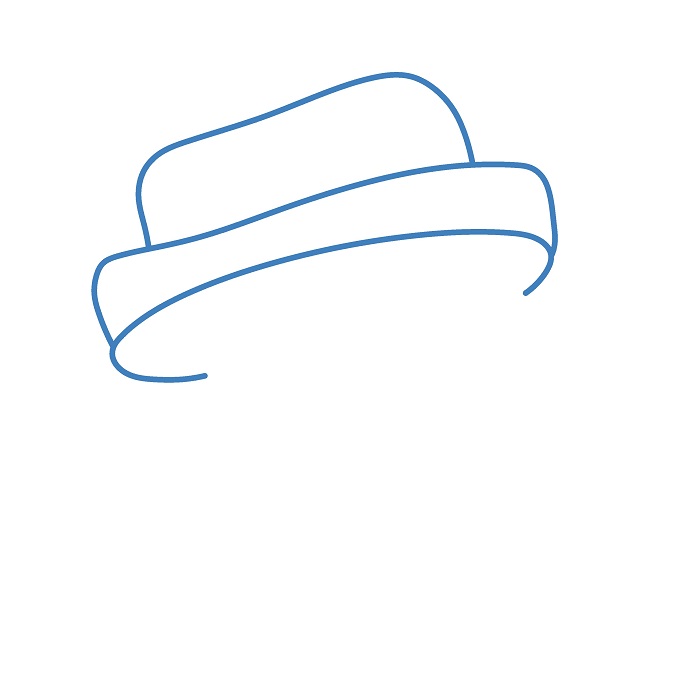 Hướng dẫn vẽ búp bê Bù Nhìn ngộ nghĩnh. - Bước 1