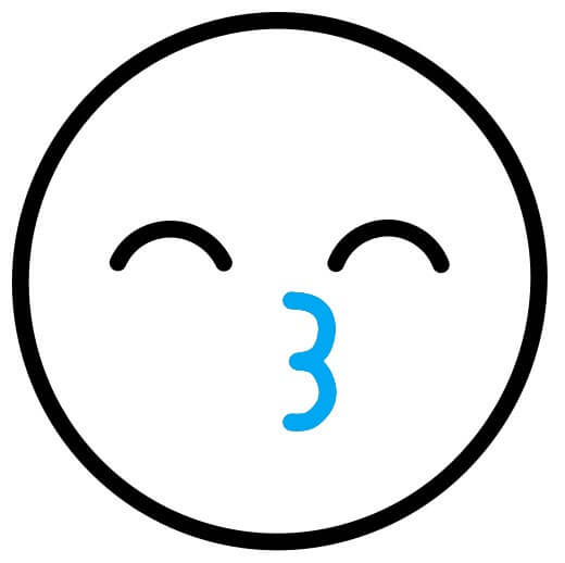 Hướng dẫn vẽ Emoji hôn - Bước 3