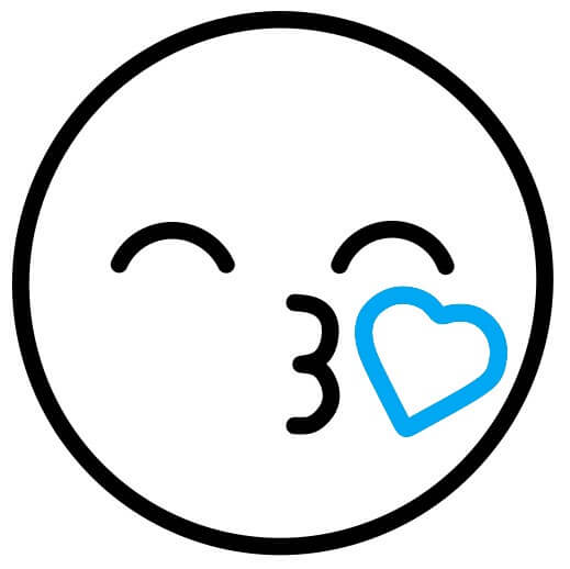 Hướng dẫn vẽ Emoji hôn - Bước 4