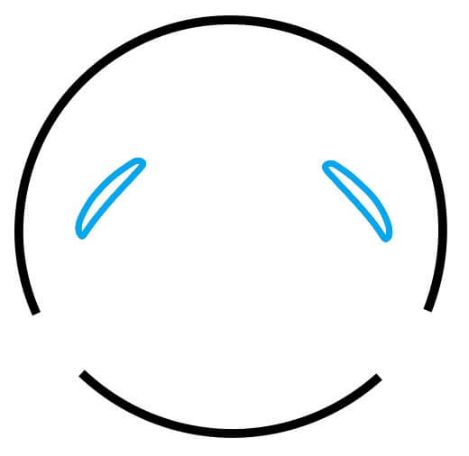 Hướng dẫn vẽ Emoji cười lớn - Bước 3