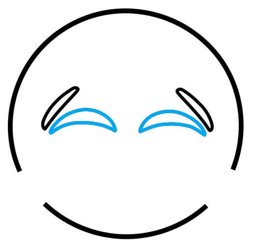 Hướng dẫn vẽ Emoji cười lớn - Bước 4