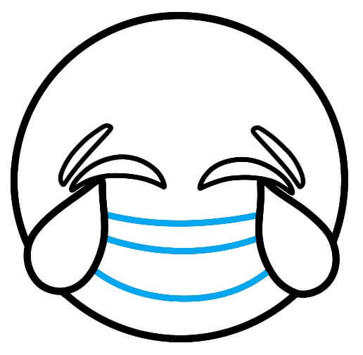 Hướng dẫn vẽ Emoji cười lớn - Bước 6