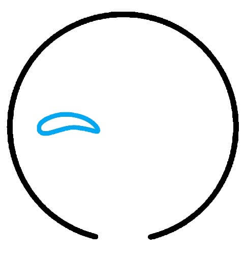 Hướng dẫn vẽ Emoji mặt cười trêu đùa - Bước 2