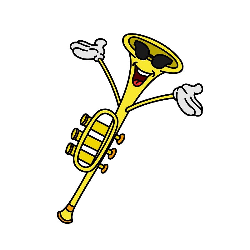 Hướng dẫn vẽ cái kèn hoạt hình đáng yêu. - Bước 9