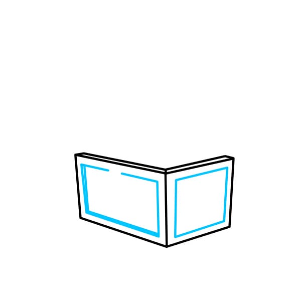 Hướng dẫn vẽ cái rương đơn giản và đẹp cho bé - Bước 2